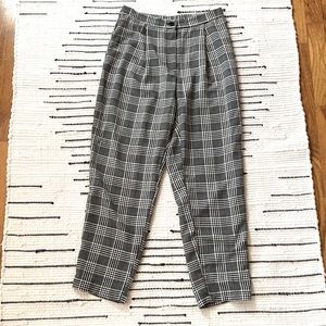 Black and White Plaid Pants
